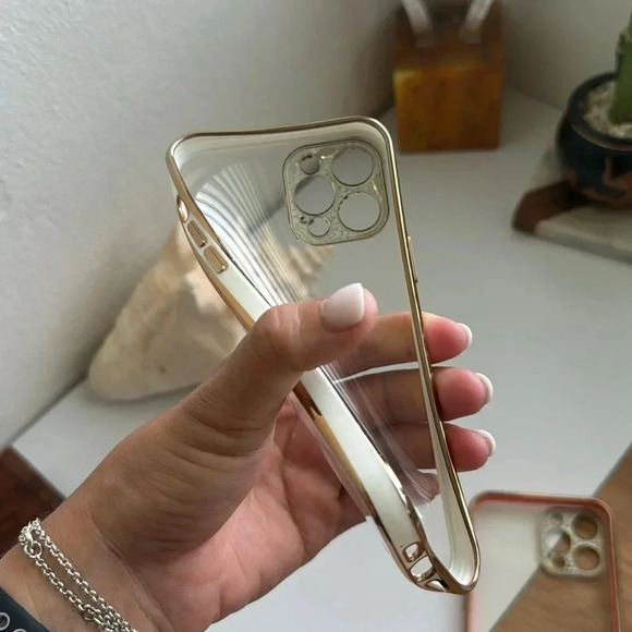 BUNDLE iPhone 12 Pro Max Case – Clear with Rhinestone Camera Border - Picture 4 of 5